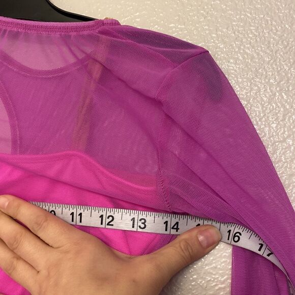 The Line up dance costume 2 piece hot Barbie pink CARLSBAD BIKETARD adult - S - Picture 5 of 8